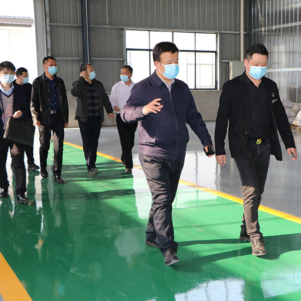 漢川市人大常委會主任黃漢橋，廟頭鎮(zhèn)黨委書記等一行到湖北睿智調(diào)研、指導(dǎo)工作